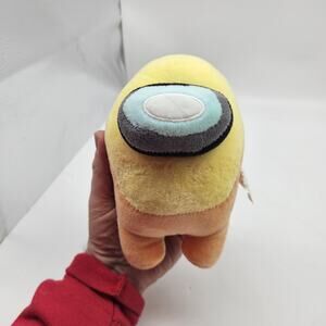 Among Us Crewmate Yellow Orange Small Plush Stuffed Toy Figure 100%‎ Polyester